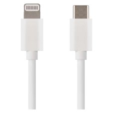 Nabíjací a dátový kábel USB 2.0 USB-C/Lightning 1m biela EMOS SM7015W