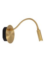 LUCIDE 77289/03/02 JOLIJN nástenné svietidlo D110mm LED 2W/140lm 3000K mosadzná, nabíjateľná batéria, magnetický montážny systém