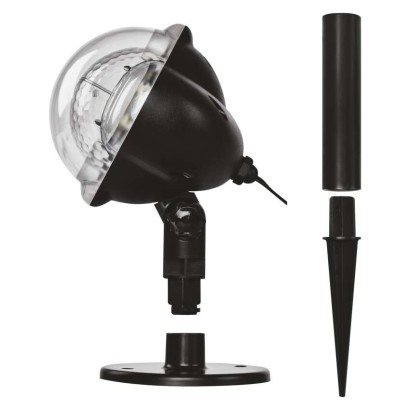 DCPC03 EMOS LED dekorativní projektor – padajíci vločky, IP44, bílá