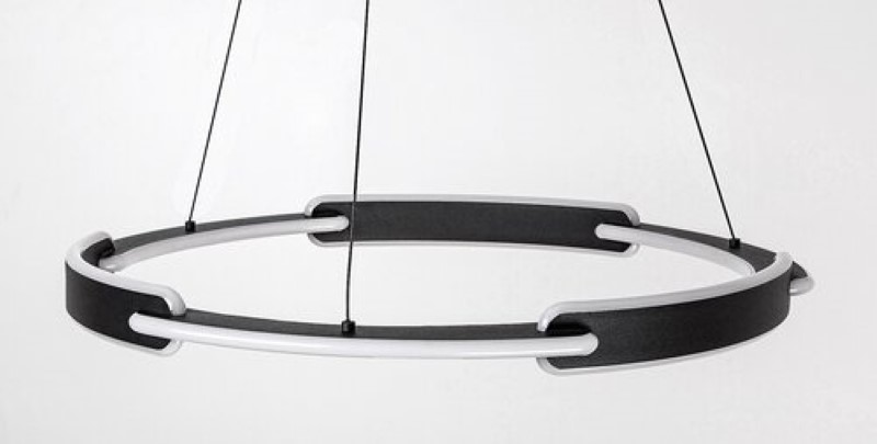 RABALUX 72229 Sindri závesné svietidlo D600mm LED 45W/3200lm 3000+4000K čierna, biela, DIP switch