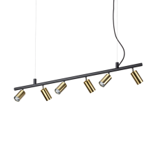 IdealLux 244648 DYNAMITE SP6 závěsné svítidlo GU10 6x28W IP20 matná mosaz