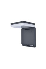 LUTEC 6943101012 MOZE venkovní nástěnné solární LED svítidlo 8W 1000lm 4000K IP44 matná černá se senzorem