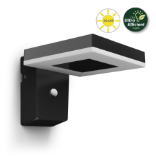 Philips 8720169265745 UltraEfficient Solar Zonal solární nástěnné svítidlo se senzorem PIR LED 1,3W 250/25lm 3000K IP44 černá