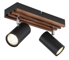 GLOBO 57909-2 KAYDEN stropní bodové svítidlo/spot 2xGU10 černá
