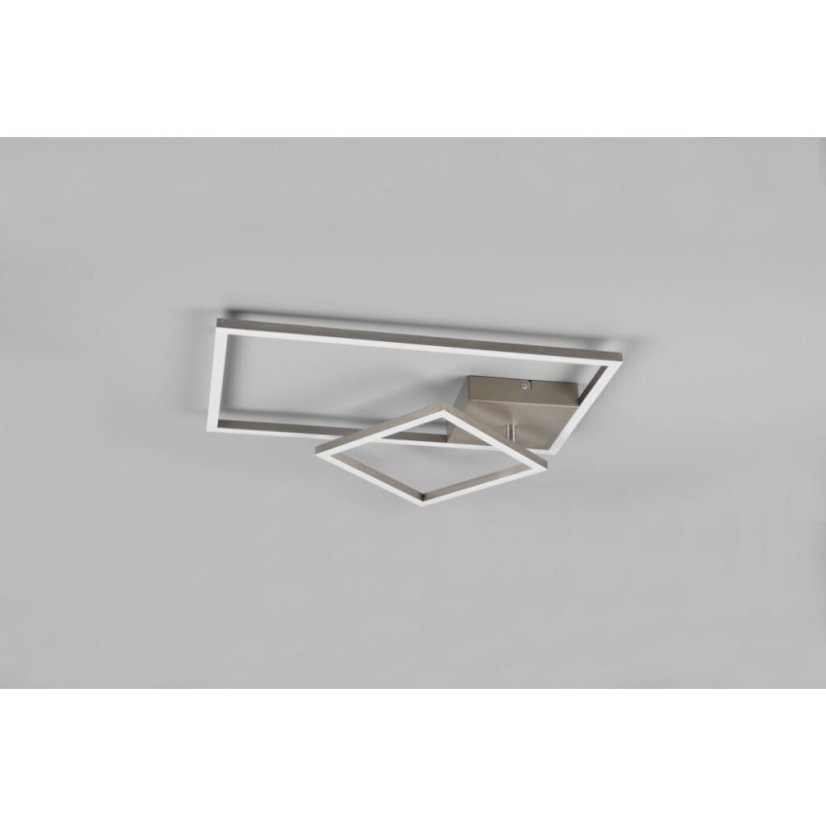 TRIO Reality R62642407 PADELLA stropní svítidlo SMD LED 25W/3000lm 4000K matný nikl, switchdimmer, otočná ramena