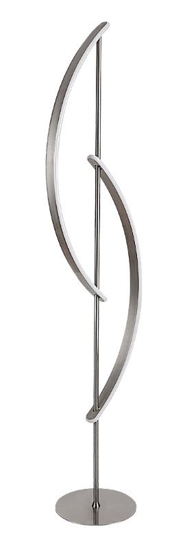 RABALUX 74197 Jarnelle stojacia lampa LED 30W/2000lm 3000K saténová chrómová, biela