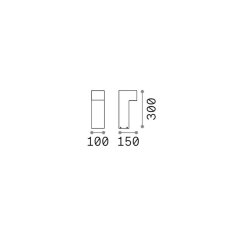 Zahradní sloupkové svítidlo 1x GX53 čierna IP65 Ideal Lux SIRIO 369914