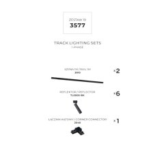 Lištové svietidlá SET 6x GU10 2 m čierna Zuma Line Lulu Track 3577