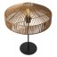 LUCIDE 10513/40/72 YUNKAI stolná lampa V500mm 1xE27 čierna, prírodná