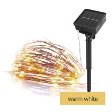 EMOS D3ZW01 vánoční řetěz nano se solárním panelem 120 LED 12m 2,4W teplá bílá, IP44, barva drátu - měděná, časovač, baterie (1× NiMH, 600 mAh, AA) Solar
