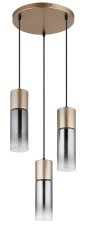 GLOBO 21000-3HCA ANNIKA závesné svietidlo D340mm 3xE27 kávová, dymová