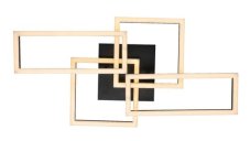 RABALUX 71389 Drusus stropní svítidlo LED 40W/3050lm 3000-6500K černá, bílá, stmívatelné, dálkový ovladač