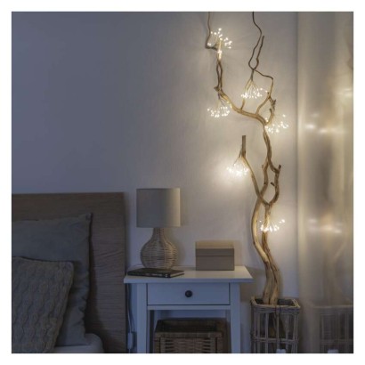 D3AW08 EMOS NANO vánoční řetěz ohňostroj, 150 LED, 2,35 m, transparentní drát, teplá bílá, časovač