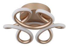 GLOBO 67386-24CH MELISAND stropní svítidlo D260mm LED 24W 3000/1512lm 2700+4000+6000K kávová, opálová