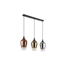 GLOBO 15552-3H LAVUS závesné svietidlo 3xE27 čierna, viacfarebná