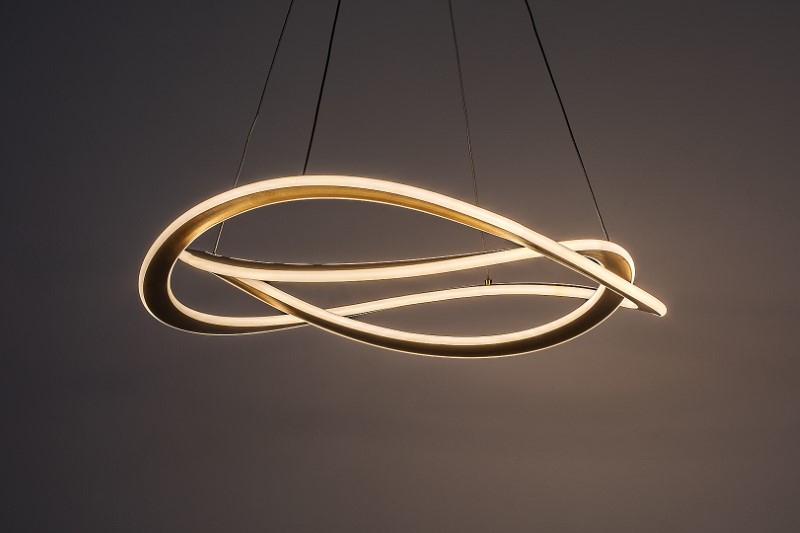 RABALUX 72282 Kallira závesné svietidlo D620mm LED 72W/12160/3800lm 3000K zlatá, biela