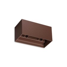 Ideal lux 328669 OUTDOOR ATOM venkovní nástěnné svítidlo LED 25W 2100/1340lm 3000K IP54 kávová