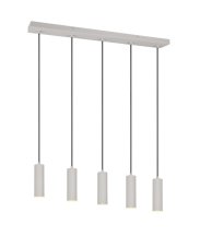 TRIO 367700576 SOKA závesné svietidlo D55mm 5xGU10 svetlošedá