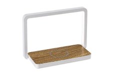 RABALUX 76005 Buldus stolní svítidlo LED V145mm 4W/160lm 3000K matná bílá, imitace dřeva