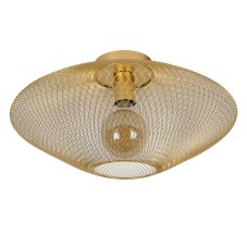 LUCIDE 21123/45/02 MESH Přisazené stropní svítidlo E27 1x40W matná zlatá/mosaz