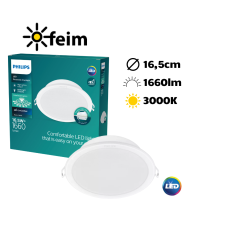 Philips 59466 MESON 150 zápustné svítidlo LED D165mm 16,5W 1600/1200lm 3000K bílá 8720169173828