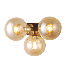 ITALUX WL-6161-3 GO+CO Marbelio nástenné svietidlo 3xG9 zlatá, koňaková