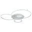 GLOBO 48466-70A INVERTINA stropní svítidlo LED 70W/4599lm 2700-6500K stříbrná, bílá, dálkový ovladač, zrcadlový 3D efekt