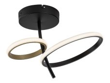 RABALUX 71296 Emilion stropné svietidlo LED 24W/1450lm 4000K čierna, zlatá, biela