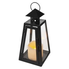 EMOS DCLV18 vánoční dekorace LED - lucerna V26,5cm vintage, černá, 3xAAA excl.