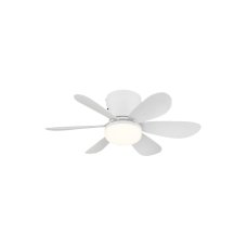 Stropní ventilátor se světlem LED 2700–6500K biela IP20 GLOBO lighting DELORES 03625W časovač