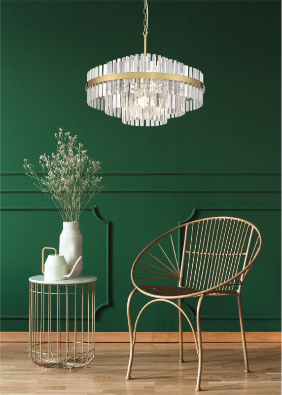 Závesné svietidlo 12x G9 mosadzné Zuma Line CONSTANTINOPLE P0567-12A-2GAC