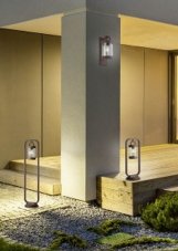 TRIO 204160124 Sambesi exteriérové nástěnné svítidlo E27 1x28W IP44 se soumrakovým čidlem