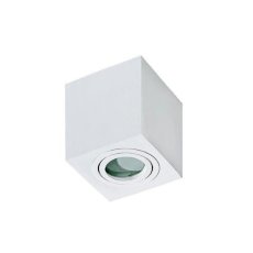 AZzardo AZ2822 DECOline BRANT SQUARE IP44 WHITE přisazené bodové svítidlo / spot 1xGU10 50W IP44 bílá