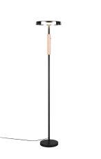 TRIO 454910132 CELESTE stojací lampa V1600mm SMD LED 15W/1750lm 3000K černá, dřevo
