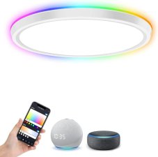 Immax 07164-40 NEO LITE TUDO Smart stropné svietidlo LED D400mm 50W/3200lm 2700-6500K RGB podsvietenie, biela, diaľkové ovládanie