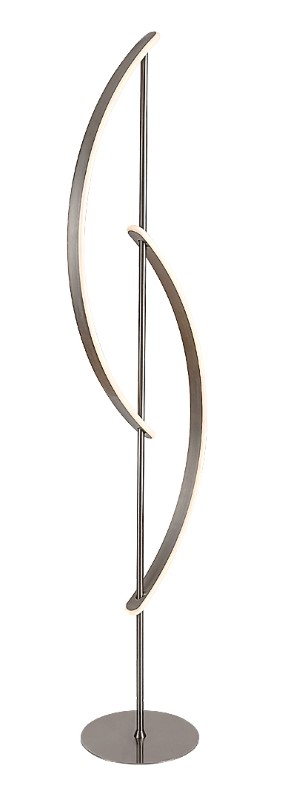 RABALUX 74197 Jarnelle stojacia lampa LED 30W/2000lm 3000K saténová chrómová, biela