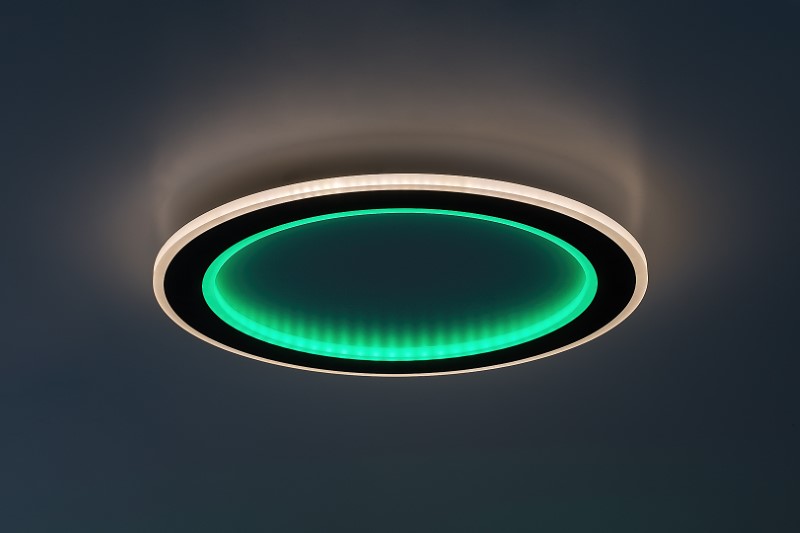 RABALUX 71406 Golwen stropní svítidlo D450mm LED 22W/1550lm 3000-6500K černá, bílá, stmívatelné, dálkový ovladač