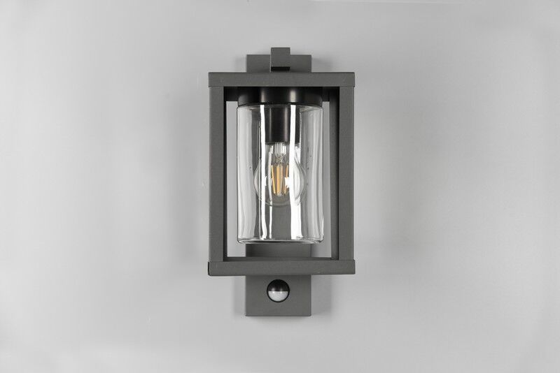 TRIO 212069142 LUNGA exteriérové nástenné svietidlo 1xE27 V335mm IP44 antracit, senzor