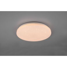 TRIO R62381100 KIRA stropní svítidlo LED D380mm 18W/2000lm 3000-6000K bílá, RGB, stmívatelné, dálkový ovladač, starlight efekt