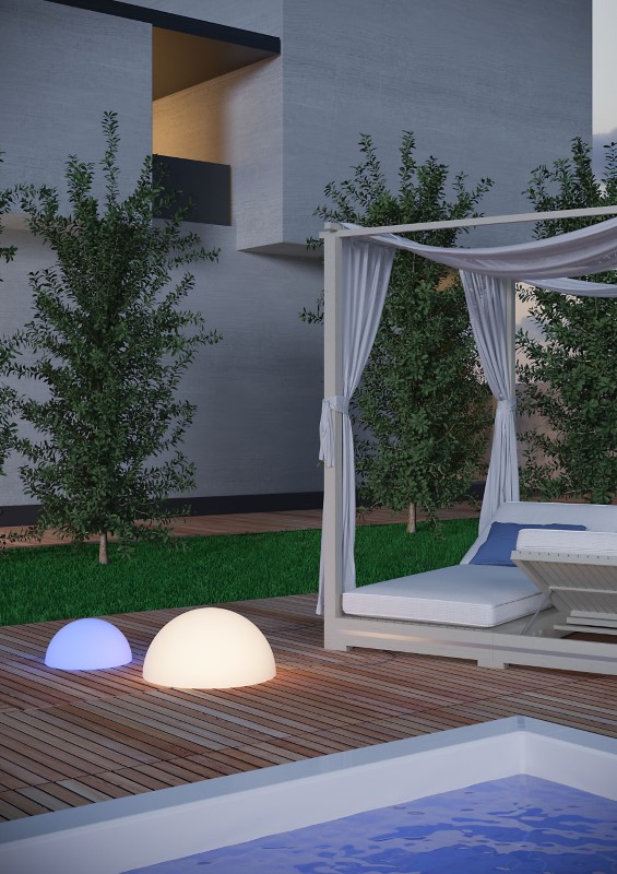 REDO 90167 BLOB exteriérové dekorační svítidlo E27 IP65 bílá