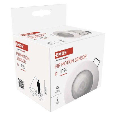 EMOS G1160 pohybové čidlo 1200W PIR senzor, bílá