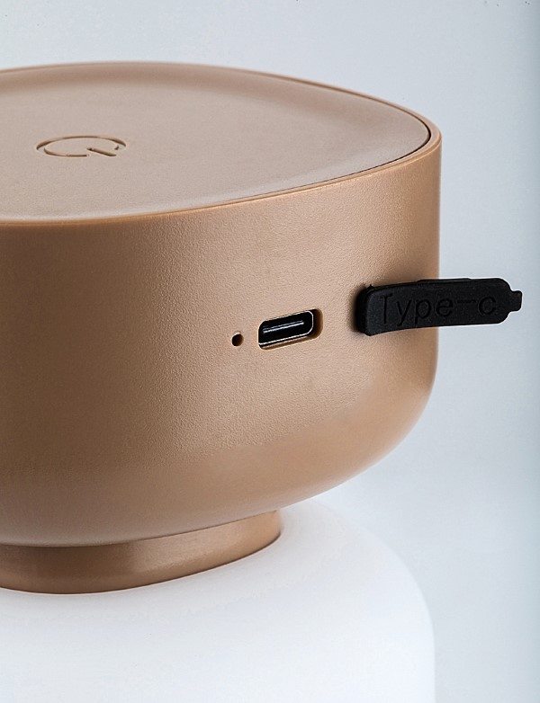 RABALUX 77143 Funes prenosné stolové svietidlo V190mm LED 3W/120lm 2800+4000+6500K IP44 hnedá