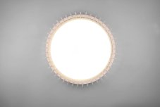 TRIO R62171930 MONTE stropné svietidlo LED D600mm 38W/4400lm 3000-6500K drevo, biela, stmievateľné, diaľkový ovládač