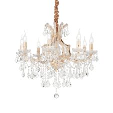 Závěsné svítidlo / Luster Ideal lux 167398 NAPOLEON SP8 ORO 8xE14 40W zlato