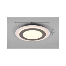 TRIO 641519207 MORGAN stropné svietidlo SMD LED D450mm 42W/5600lm 2700-6500K matný nikel, stmievateľné, diaľkový ovládač