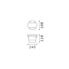 Nájezdové svítidlo 1x GX53 čierna IP67 Ideal Lux WAY 351568