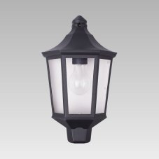 PREZENT 31600 TULSA nástěnné svítidlo 1xE27 / 60W, IP44, matná černá, čiré sklo