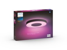 Philips HUE LED White and color Ambiance 41164/30/P9 Infuse L stropné svietidlo 52,5W 3700lm 2200-6500K+RGB 42,5cm čierne stmievateľné BlueTooth