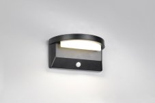TRIO Reality R24706132 MORO solárne nástenné svietidlo so senzorom SMD LED 8W/850lm 4000K IP44 čierna matná, hybrid