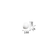 Nástěnné svítidlo 1x GX53 biela IP20 Ideal Lux COTTON 352312